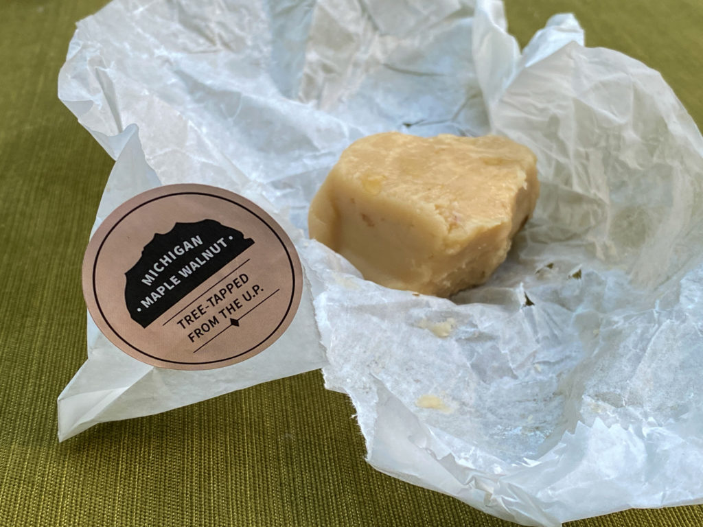 maple walnut fudge from U.P.